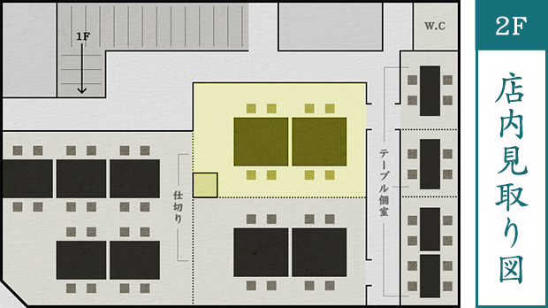 店内見取り図2F6名様～